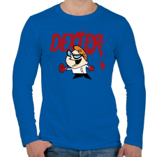 PRINTFASHION Dexter laboratóriuma? - Férfi hosszú ujjú póló - Királykék férfi póló