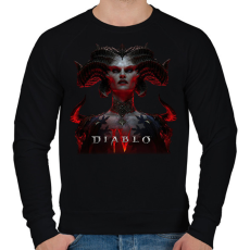 PRINTFASHION Diablo 4 game - Férfi pulóver - Fekete