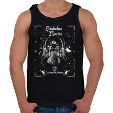 PRINTFASHION Diabolus Noctis - Okkult Design - Férfi atléta - Fekete