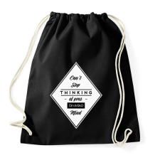 PRINTFASHION Diamond mind  - Sportzsák, Tornazsák - Fekete tornazsák