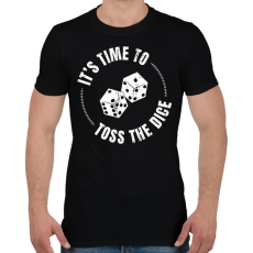 PRINTFASHION Dice baby - Férfi póló - Fekete