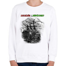 PRINTFASHION Dicsőség a Hősöknek! - Gyerek pulóver - Fehér gyerek pulóver, kardigán