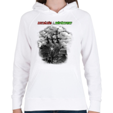 PRINTFASHION Dicsőség a Hősöknek!  - Női kapucnis pulóver - Fehér
