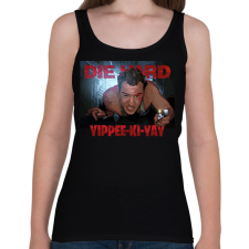 PRINTFASHION Die Hard - Női atléta - Fekete női trikó