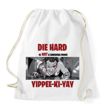 PRINTFASHION Die Hard - Sportzsák, Tornazsák - Fehér tornazsák