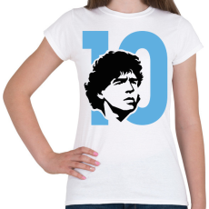 PRINTFASHION Diego 10 - Női póló - Fehér