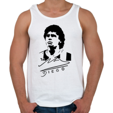 PRINTFASHION Diego aláírással - Férfi atléta - Fehér atléta, trikó