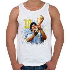 PRINTFASHION Diego győzelem - Férfi atléta - Fehér