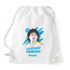 PRINTFASHION Diego Maradona 1 - Sportzsák, Tornazsák - Fehér tornazsák