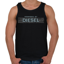 PRINTFASHION Diesel - Férfi atléta - Fekete atléta, trikó