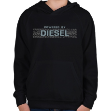 PRINTFASHION Diesel - Gyerek kapucnis pulóver - Fekete