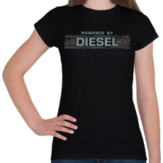 PRINTFASHION Diesel - Női póló - Fekete