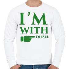 PRINTFASHION diesel.png - Férfi pulóver - Fehér férfi pulóver, kardigán