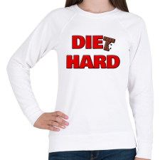 PRINTFASHION DIET HARD - Női pulóver - Fehér női pulóver, kardigán