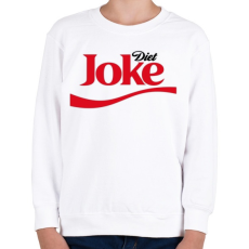 PRINTFASHION Diet joke coke - diétás kóla - Gyerek pulóver - Fehér