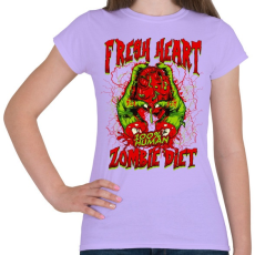 PRINTFASHION Diétázó zombi - Női póló - Viola