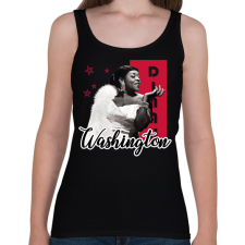 PRINTFASHION Dinah Washington - Női atléta - Fekete női trikó