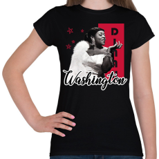 PRINTFASHION Dinah Washington - Női póló - Fekete