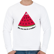 PRINTFASHION Dinnye vagy! - Férfi pulóver - Fehér
