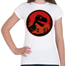 PRINTFASHION Dínó csontváz - Női póló - Fehér női póló