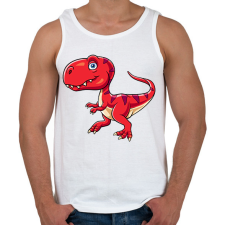 PRINTFASHION dino - Férfi atléta - Fehér atléta, trikó