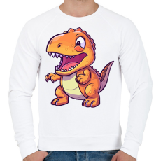 PRINTFASHION dino - Férfi pulóver - Fehér