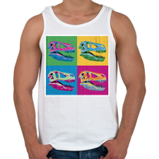 PRINTFASHION Dínó koponyák - Férfi atléta - Fehér atléta, trikó