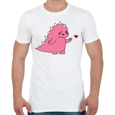 PRINTFASHION DIno love - lány - Férfi póló - Fehér férfi póló