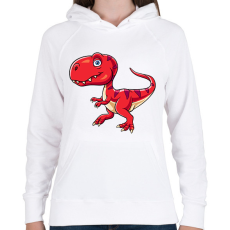 PRINTFASHION dino - Női kapucnis pulóver - Fehér