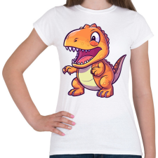PRINTFASHION dino - Női póló - Fehér női póló