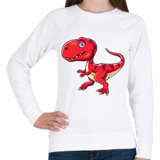 PRINTFASHION dino - Női pulóver - Fehér női pulóver, kardigán