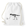 PRINTFASHION Dínó sétáltatás - Sportzsák, Tornazsák - Fehér