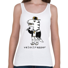 PRINTFASHION Dínó  veloci - rapper_ - Női atléta - Fehér