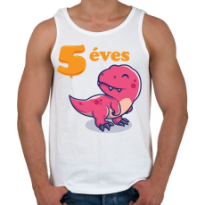 PRINTFASHION Dínós minta - Férfi atléta - Fehér