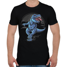 PRINTFASHION Dinoszaurusz  - Férfi póló - Fekete férfi póló