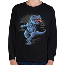 PRINTFASHION Dinoszaurusz  - Gyerek pulóver - Fekete gyerek pulóver, kardigán