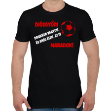 PRINTFASHION Diósgyőri drukker - Férfi póló - Fekete férfi póló