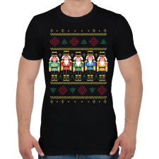 PRINTFASHION Diótörős csúnya pulcsi - Férfi póló - Fekete férfi póló