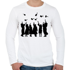 PRINTFASHION Diplomaosztó - Férfi hosszú ujjú póló - Fehér férfi póló