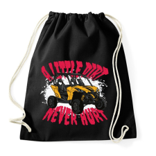 PRINTFASHION Dirt car - Sportzsák, Tornazsák - Fekete tornazsák
