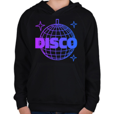 PRINTFASHION Disco  - Gyerek kapucnis pulóver - Fekete