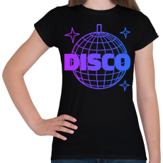 PRINTFASHION Disco  - Női póló - Fekete