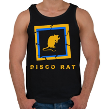 PRINTFASHION DISCO RAT - Férfi atléta - Fekete atléta, trikó