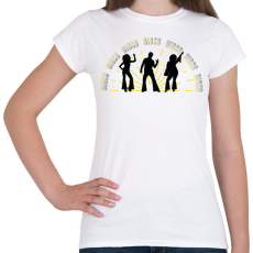 PRINTFASHION Disco tánc - Női póló - Fehér