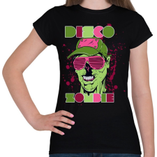 PRINTFASHION Disco Zombie - Női póló - Fekete női póló