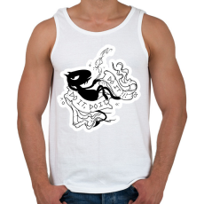 PRINTFASHION Disenchantment Luci - Férfi atléta - Fehér