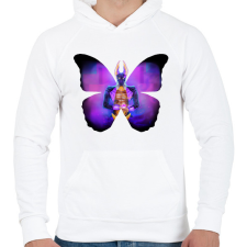 PRINTFASHION dislyte drew - Férfi kapucnis pulóver - Fehér férfi pulóver, kardigán