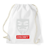 PRINTFASHION Disobey - Sportzsák, Tornazsák - Fehér