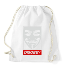 PRINTFASHION Disobey - Sportzsák, Tornazsák - Fehér tornazsák