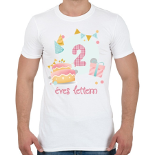 PRINTFASHION Díszes szülinapi minta - Férfi póló - Fehér férfi póló